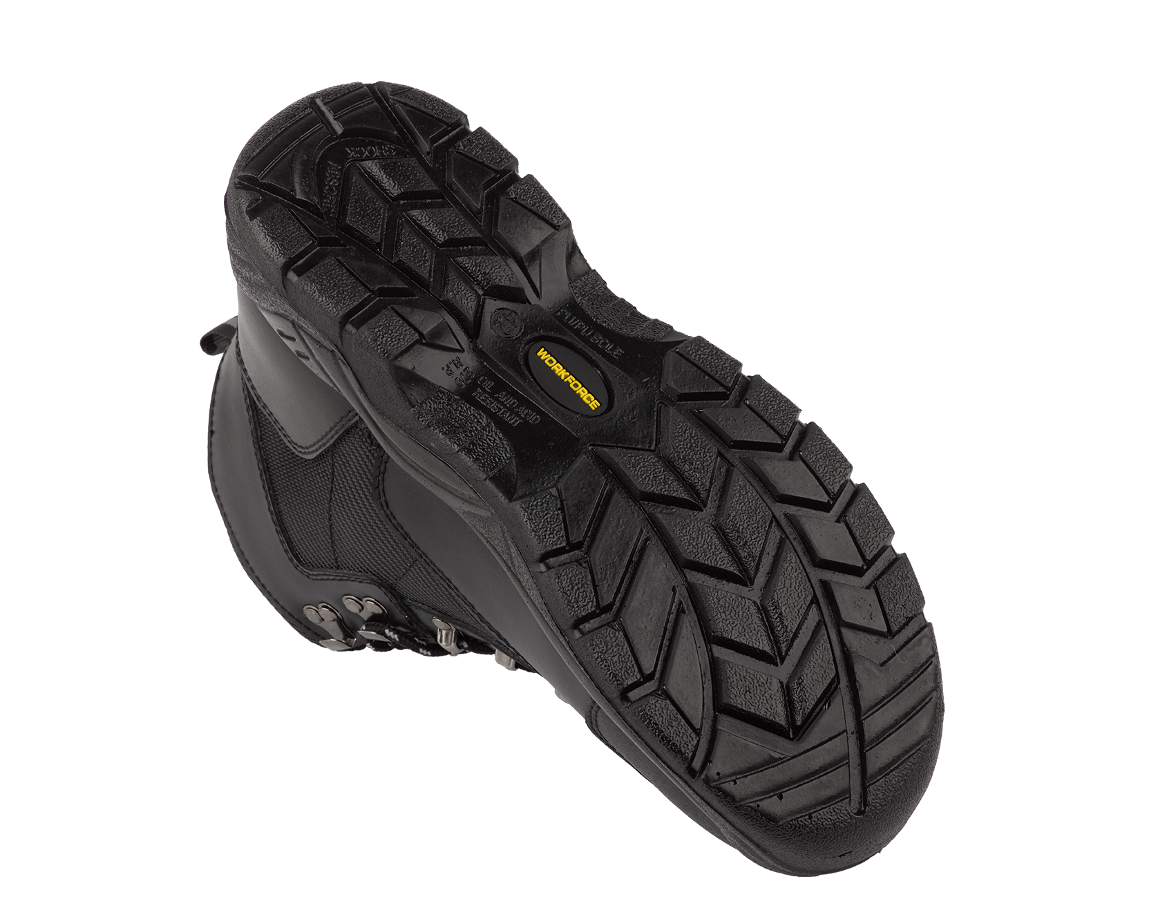 WORKFORCE BLACK LEATHER BOOT S1P TOUGH AND TIMELESS FOR ALL JOBSITES (WF41)