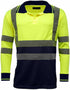 Yellow/Navy Long Sleeve Hi Vis Polo Shirts