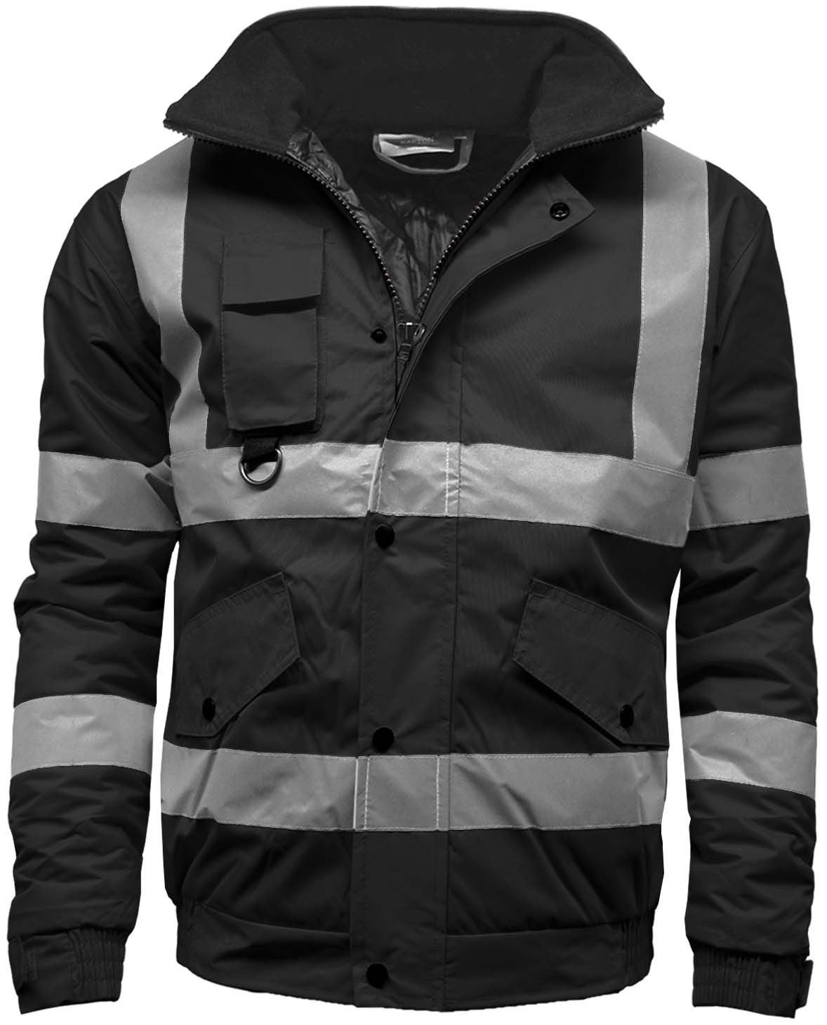Stormway Mens Waterproof Two Tone Bomber Hi Vis Visibility Standard Safety Work Wear Jacket