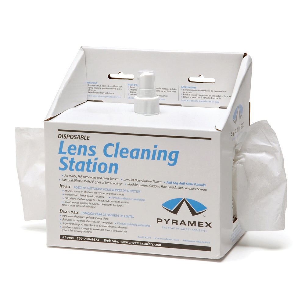 Supertouch Pyramex Lens Cleaning Station - 600 tissues, Cleaning Fluid