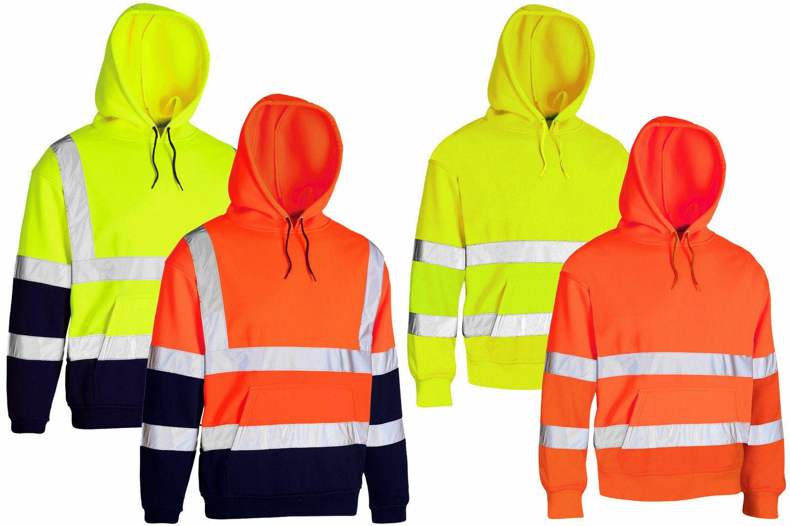 High Visibility Hoodies - Hooded Sweatshirt Men's