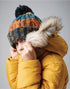 Beechfield  Junior Corkscrew Pom Beanie TearAway label for ease of rebranding (B486B)