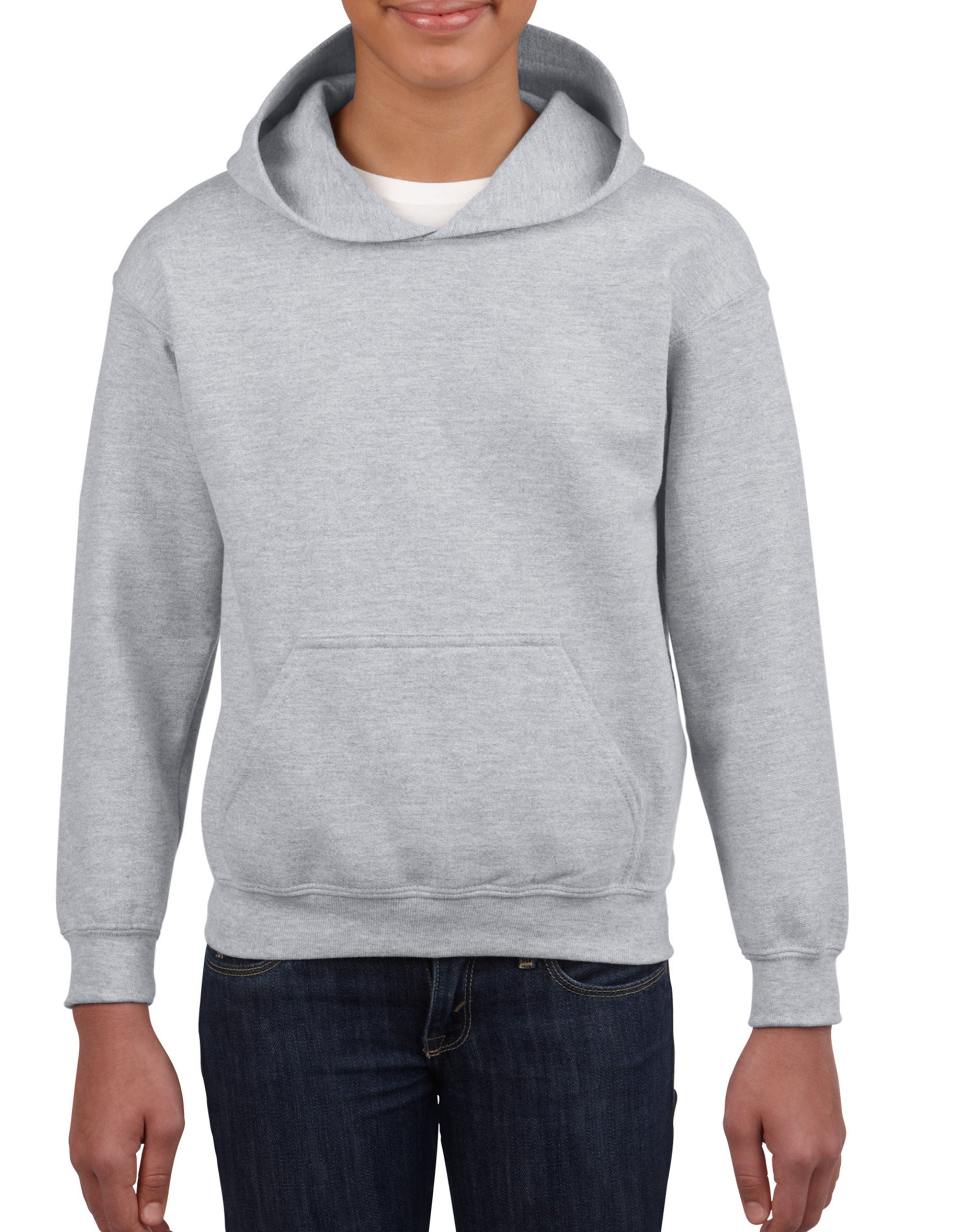 Gildan Heavy Blend™ Youth Hooded Sweatshirt Yarn Count 20/1 (18500B)