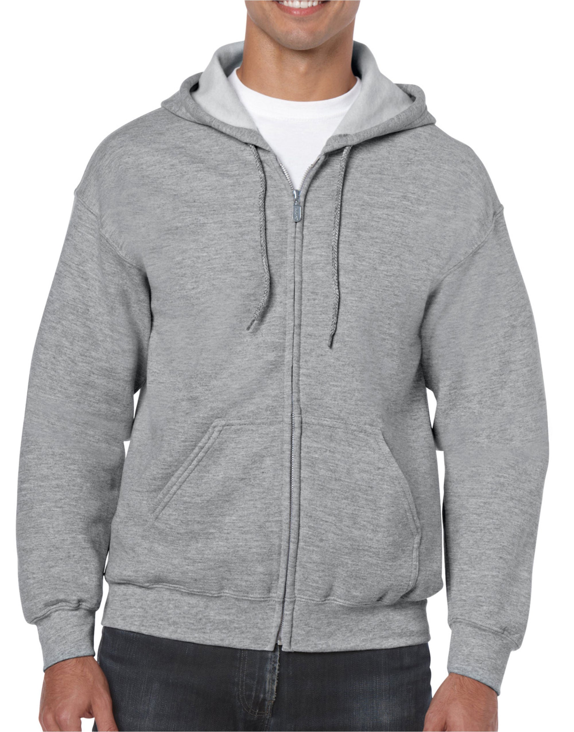 Gildan Heavy Blend™ Adult Full Zip Hooded Sweatshirt Yarn Count 20/1 (18600)