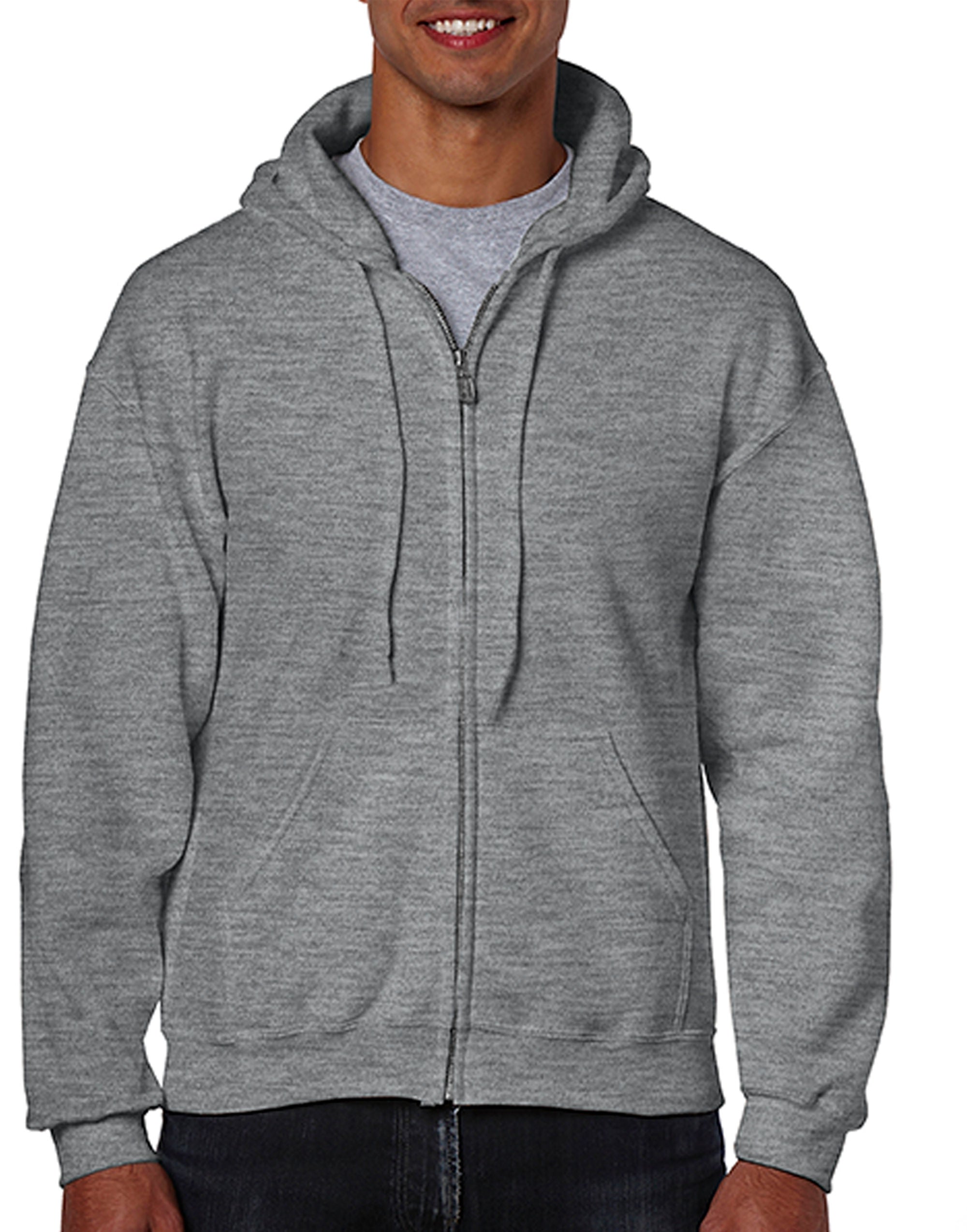 Gildan Heavy Blend™ Adult Full Zip Hooded Sweatshirt Yarn Count 20/1 (18600)