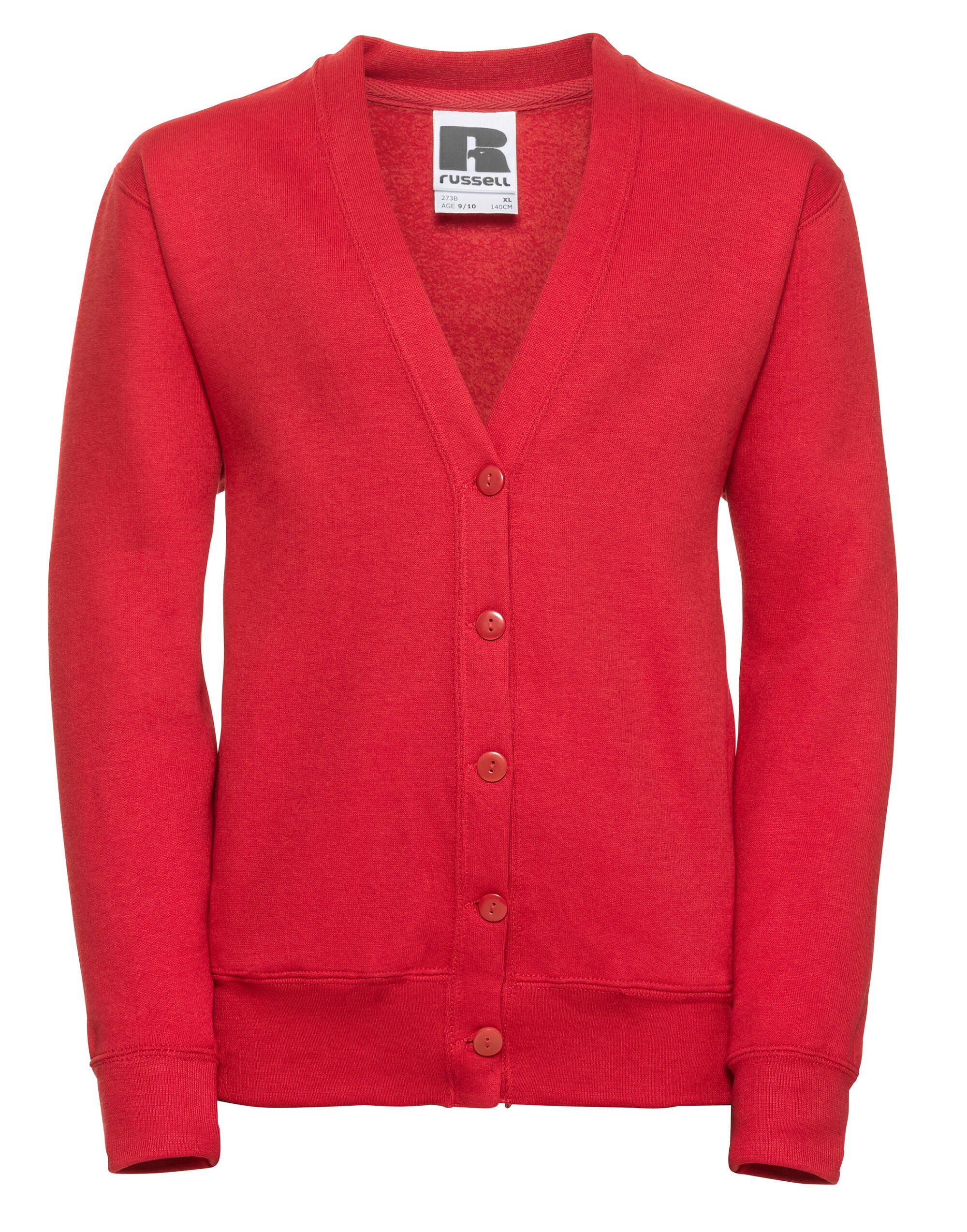 Russell Jerzees Schoolgear Children's Sweatshirt Cardigan This v-neck sweat combines smartness with style and comfort (273B)