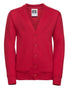 Russell Jerzees Schoolgear Children's Sweatshirt Cardigan This v-neck sweat combines smartness with style and comfort (273B)