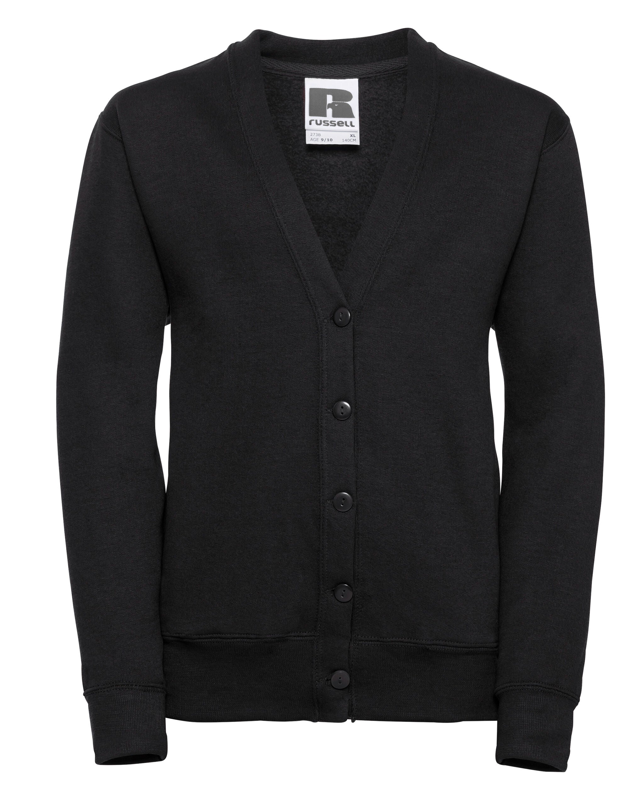 Russell Jerzees Schoolgear Children's Sweatshirt Cardigan This v-neck sweat combines smartness with style and comfort (273B)