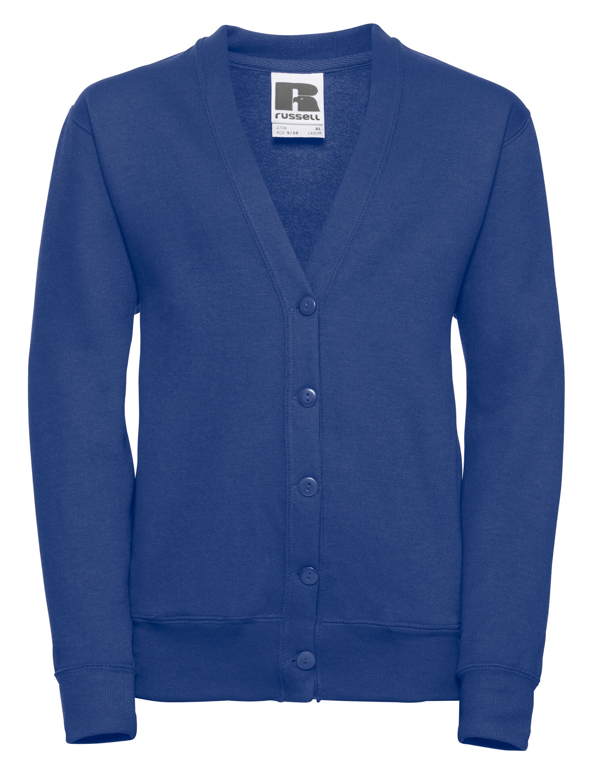 Russell Jerzees Schoolgear Children's Sweatshirt Cardigan This v-neck sweat combines smartness with style and comfort (273B)