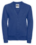 Russell Jerzees Schoolgear Children's Sweatshirt Cardigan This v-neck sweat combines smartness with style and comfort (273B)