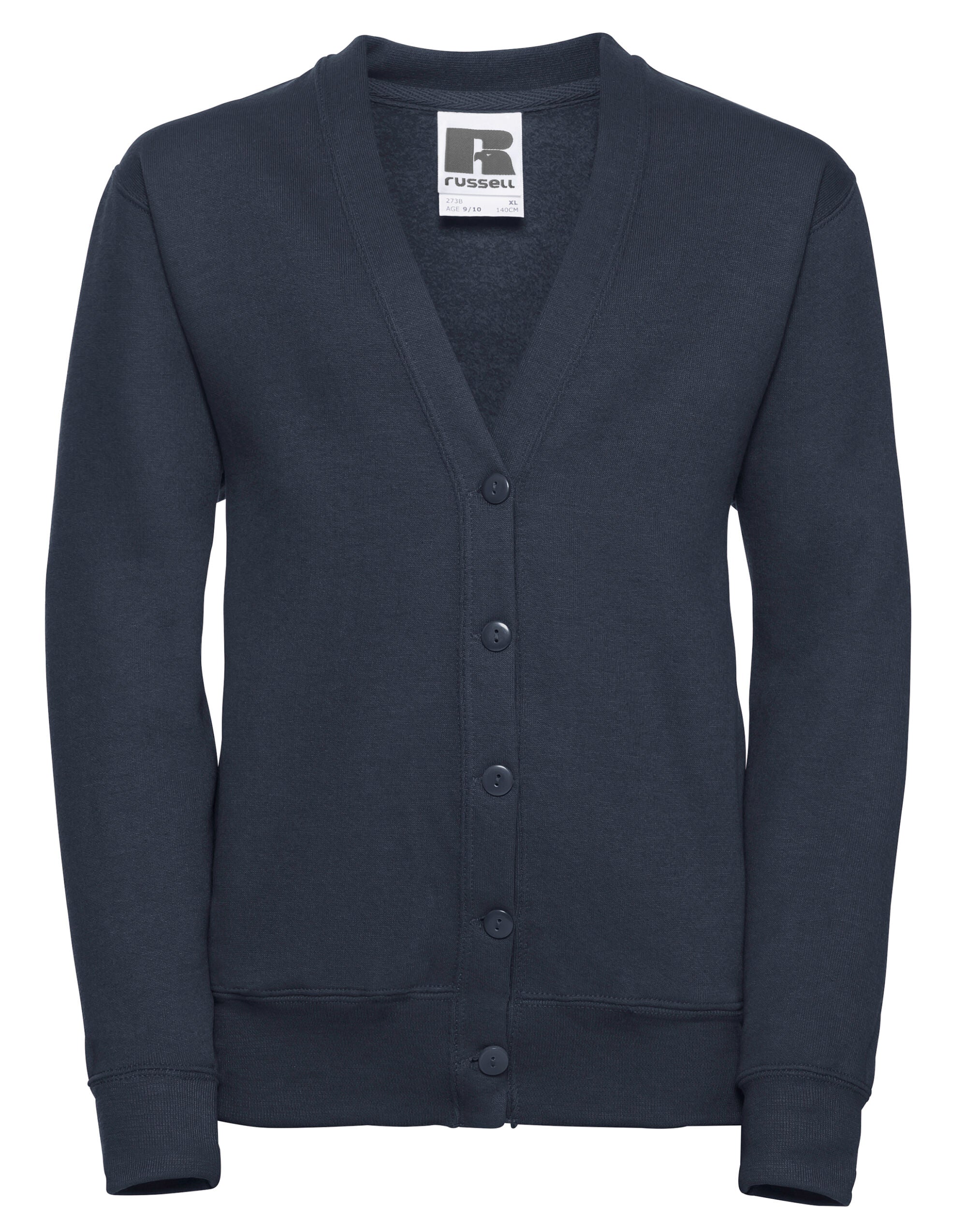 Russell Jerzees Schoolgear Children's Sweatshirt Cardigan This v-neck sweat combines smartness with style and comfort (273B)