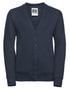 Russell Jerzees Schoolgear Children's Sweatshirt Cardigan This v-neck sweat combines smartness with style and comfort (273B)
