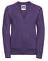 Russell Jerzees Schoolgear Children's Sweatshirt Cardigan This v-neck sweat combines smartness with style and comfort (273B)