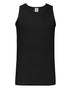 Fruit Of The Loom Men's Valueweight Athletic Vest Self fabric binding to neck and armholes (61098)