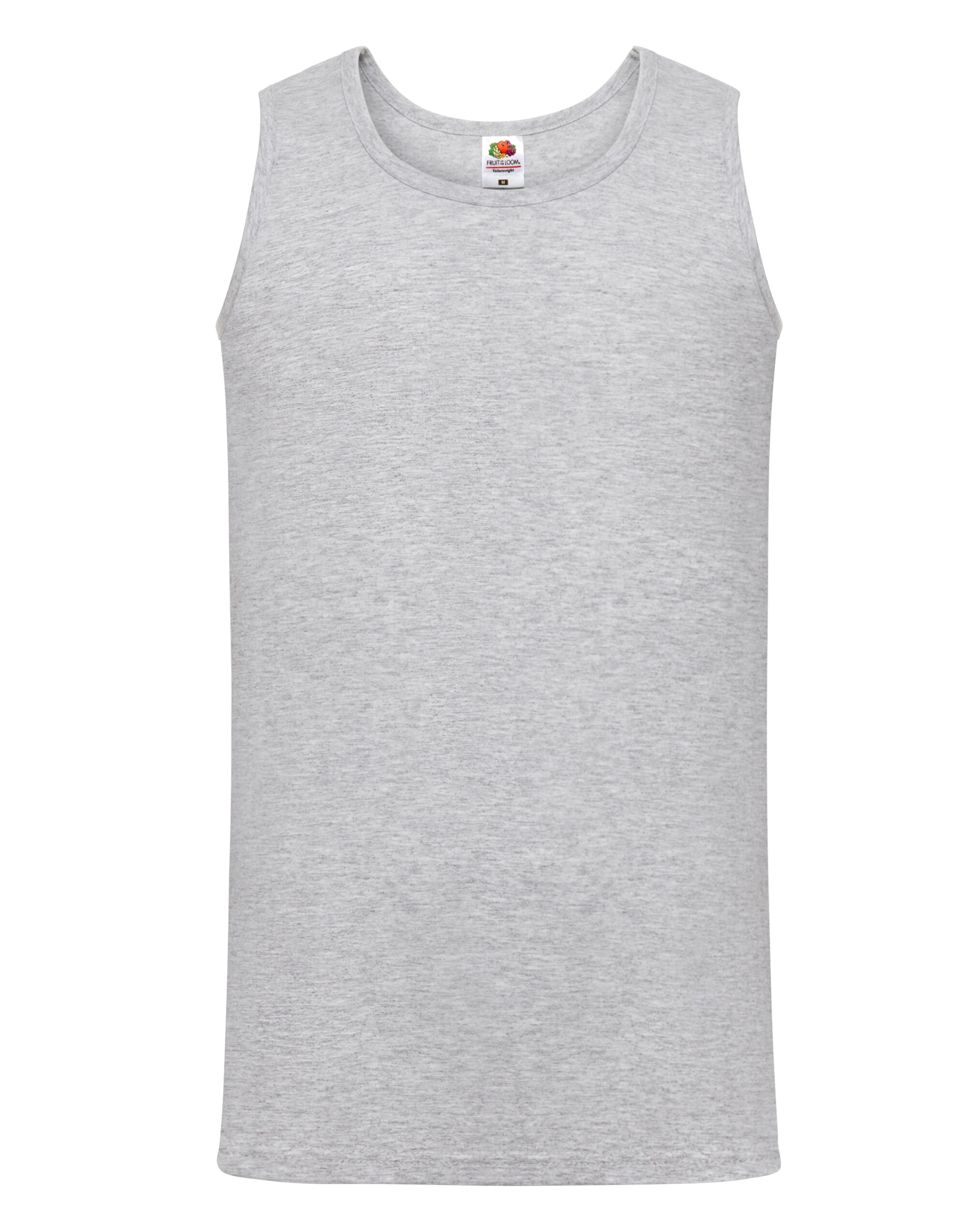 Fruit Of The Loom Men's Valueweight Athletic Vest Self fabric binding to neck and armholes (61098)