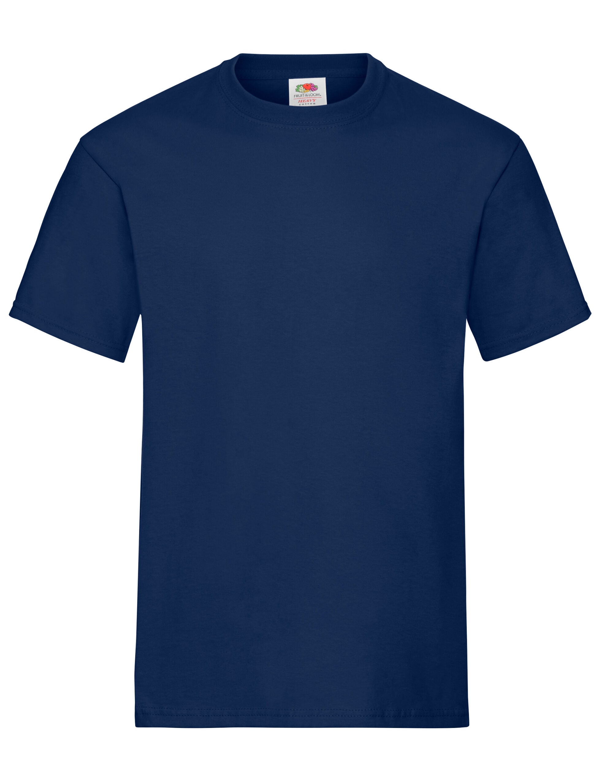 Fruit Of The Loom Men's Heavy T Rib crew neck with self-fabric back tape (61212)