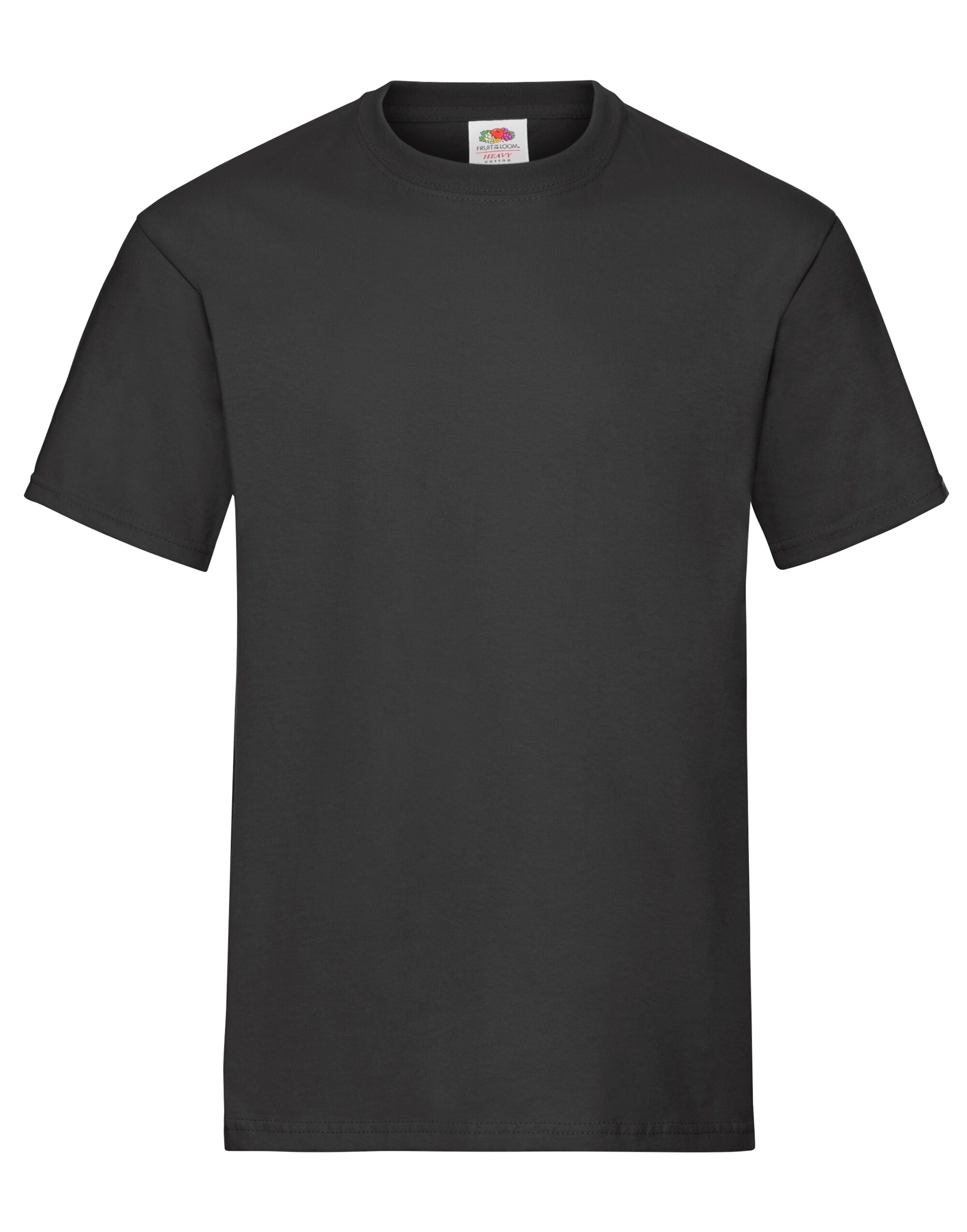 Fruit Of The Loom Men's Heavy T Rib crew neck with self-fabric back tape (61212)