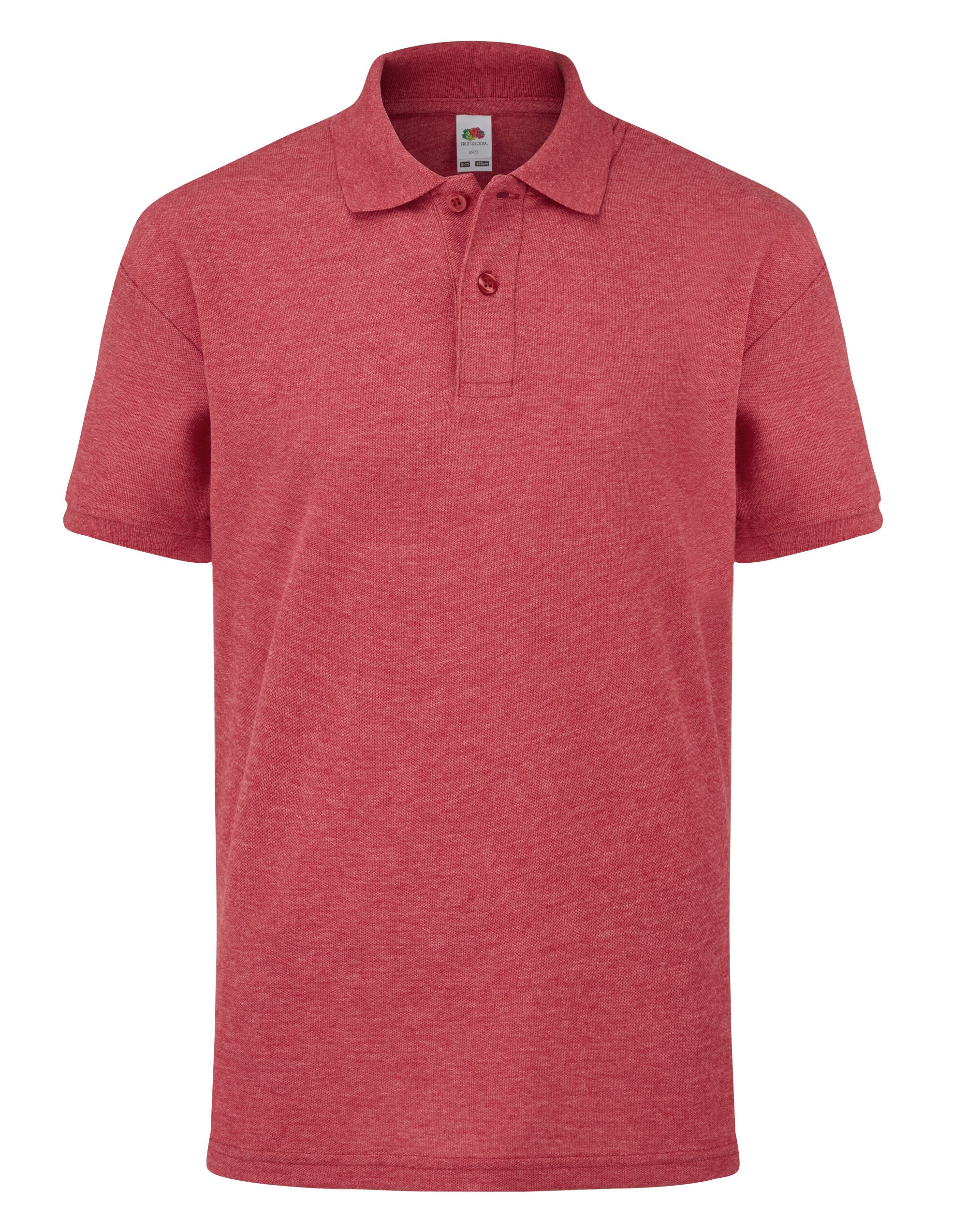 Fruit Of The Loom Kid's 65/35 Polo Guaranteed to perform at 60° wash (63417)