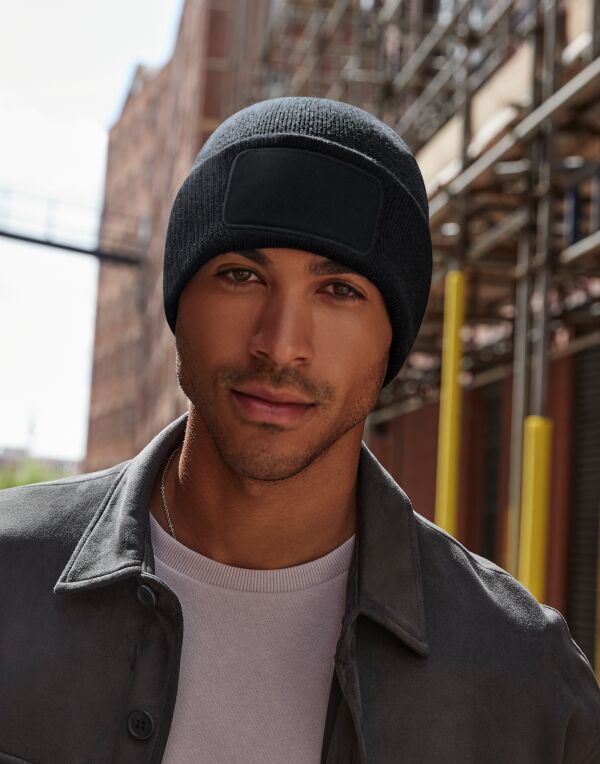 Beechfield  Recycled Original Patch Beanie Contains 100% GRS certified polyester, by Control Union CU811033 (B445R)