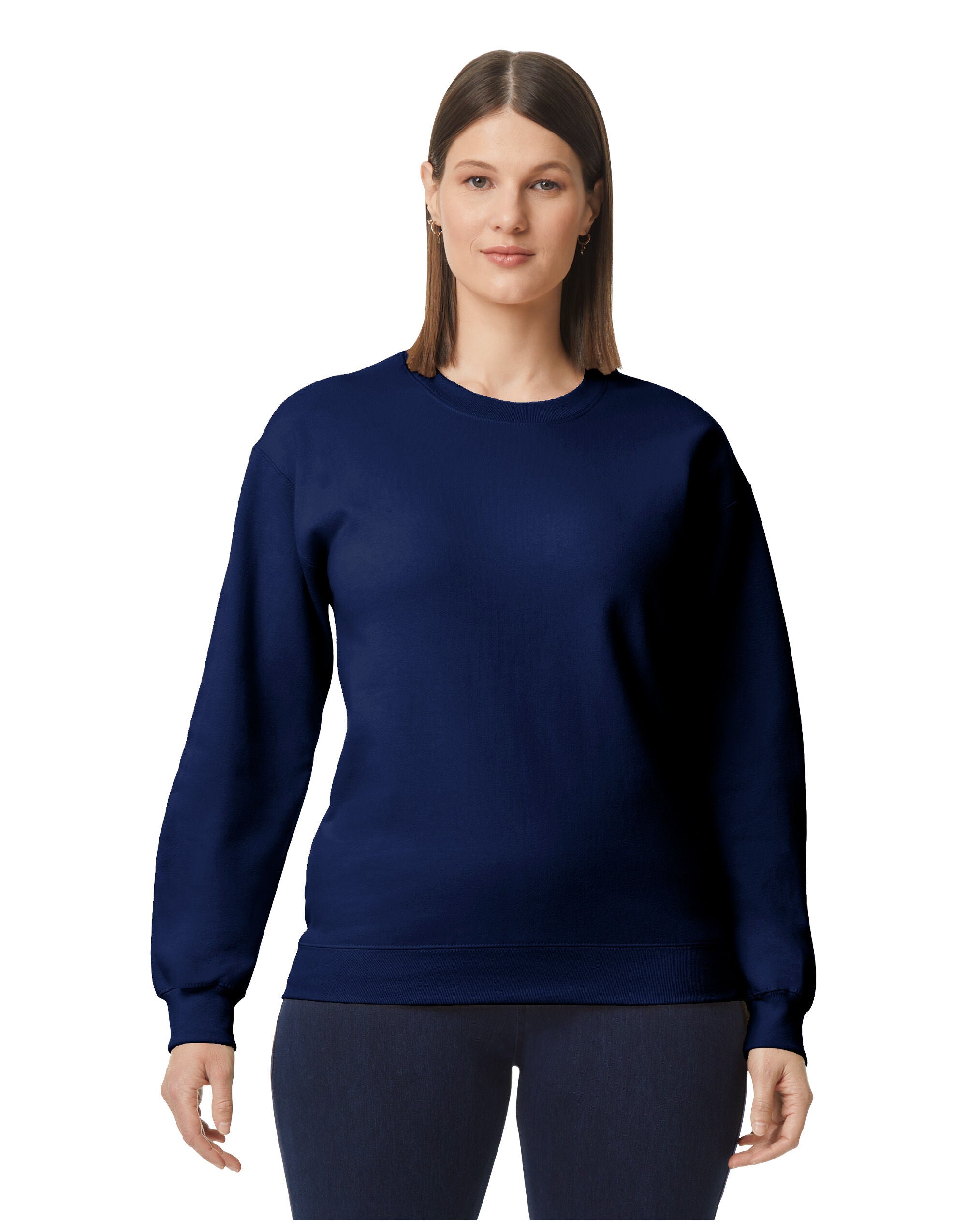 Gildan Softstyle Midweight Fleece Adult Crewneck Yarn count 20/1 (SF000)