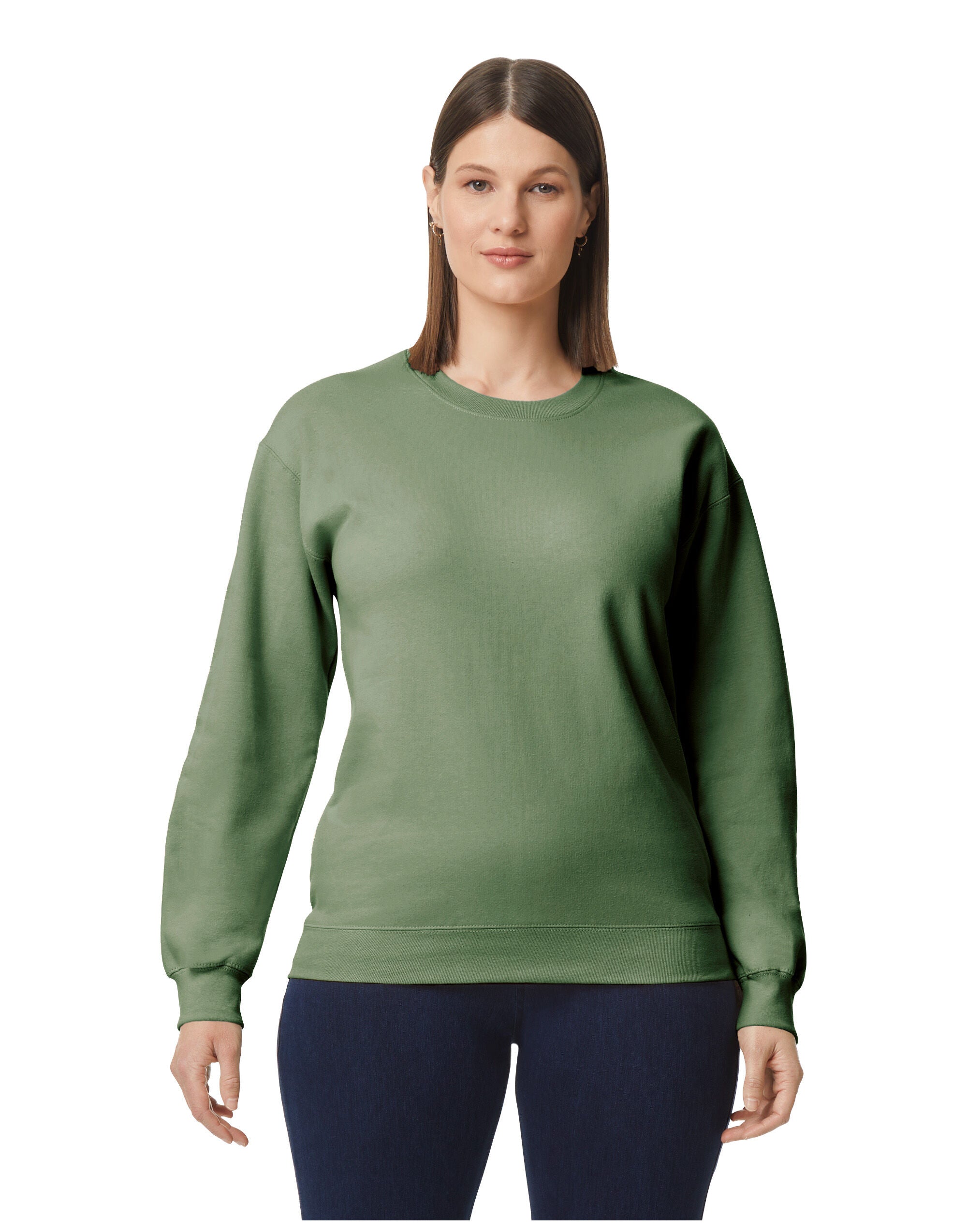 Gildan Softstyle Midweight Fleece Adult Crewneck Yarn count 20/1 (SF000)
