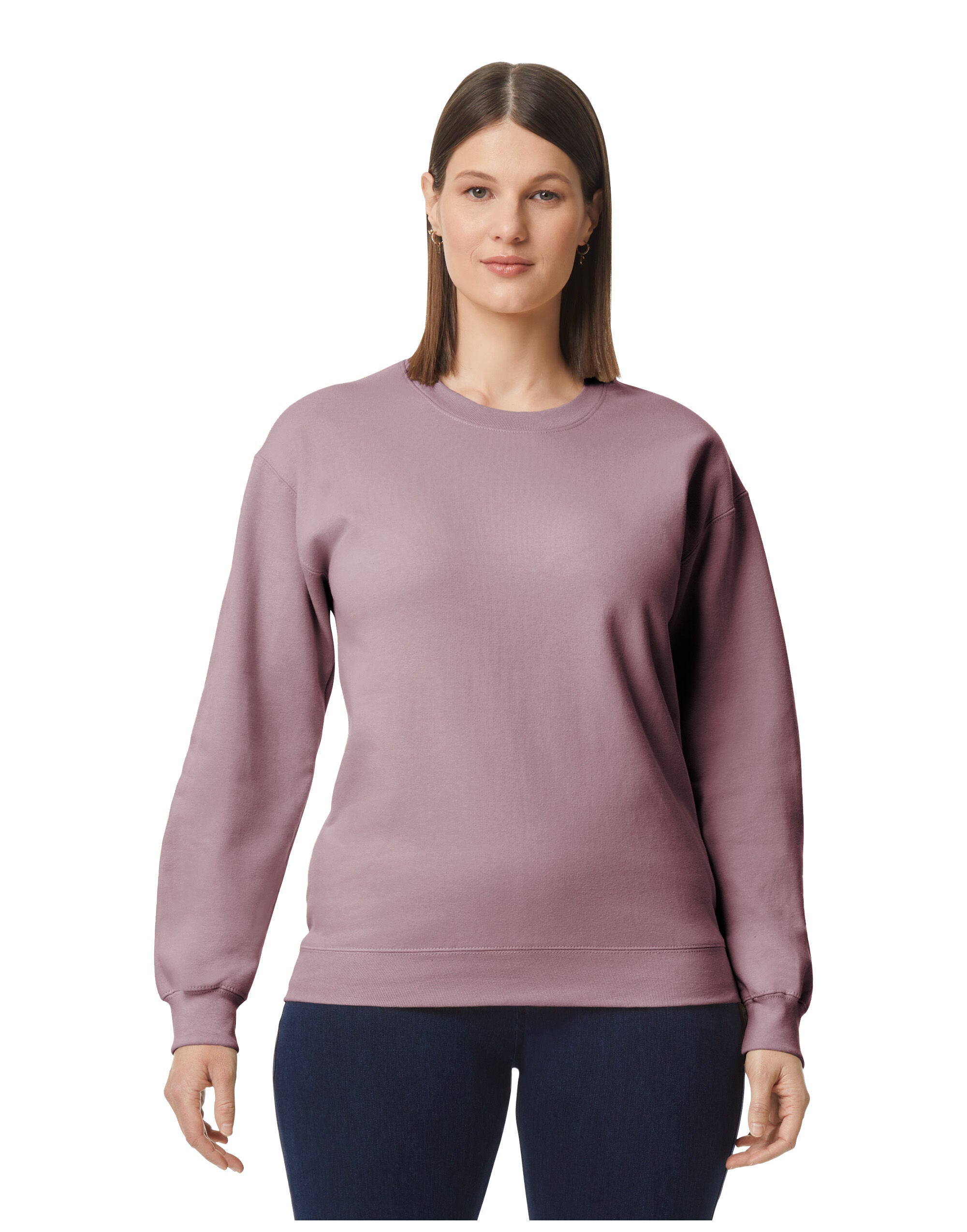 Gildan Softstyle Midweight Fleece Adult Crewneck Yarn count 20/1 (SF000)