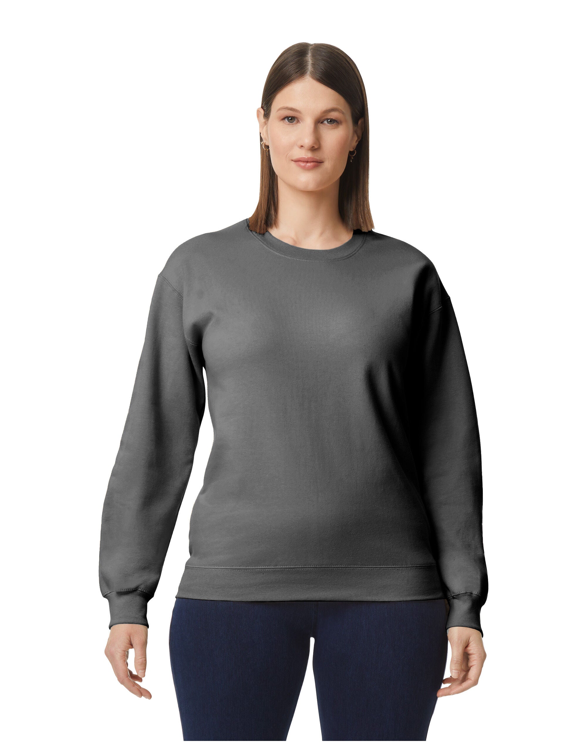 Gildan Softstyle Midweight Fleece Adult Crewneck Yarn count 20/1 (SF000)