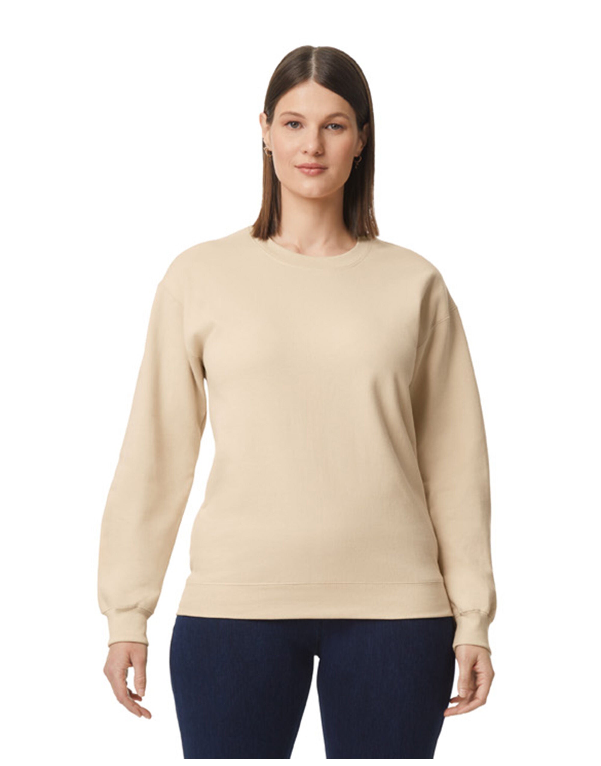 Gildan Softstyle Midweight Fleece Adult Crewneck Yarn count 20/1 (SF000)