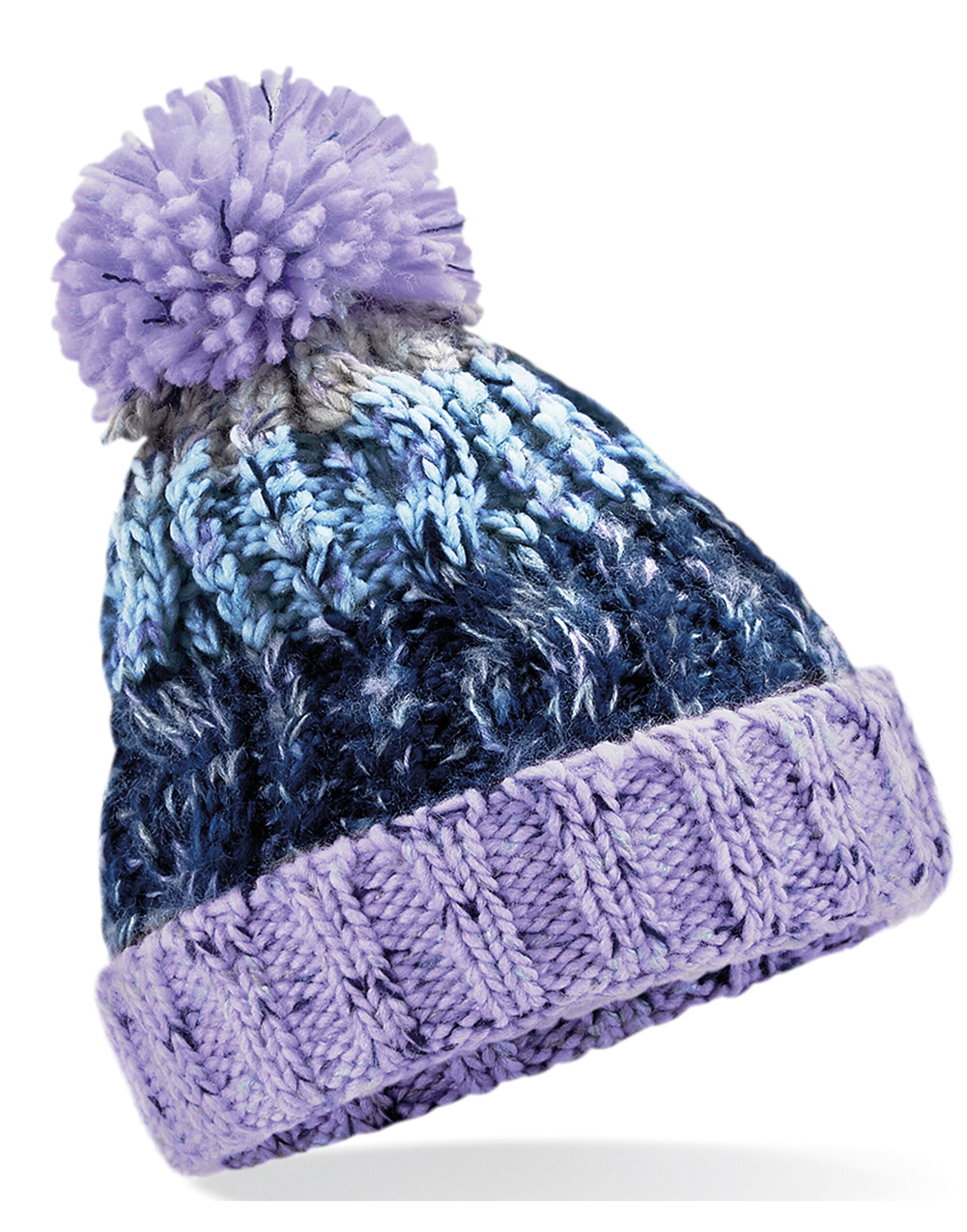 Beechfield  Junior Corkscrew Pom Beanie TearAway label for ease of rebranding (B486B)