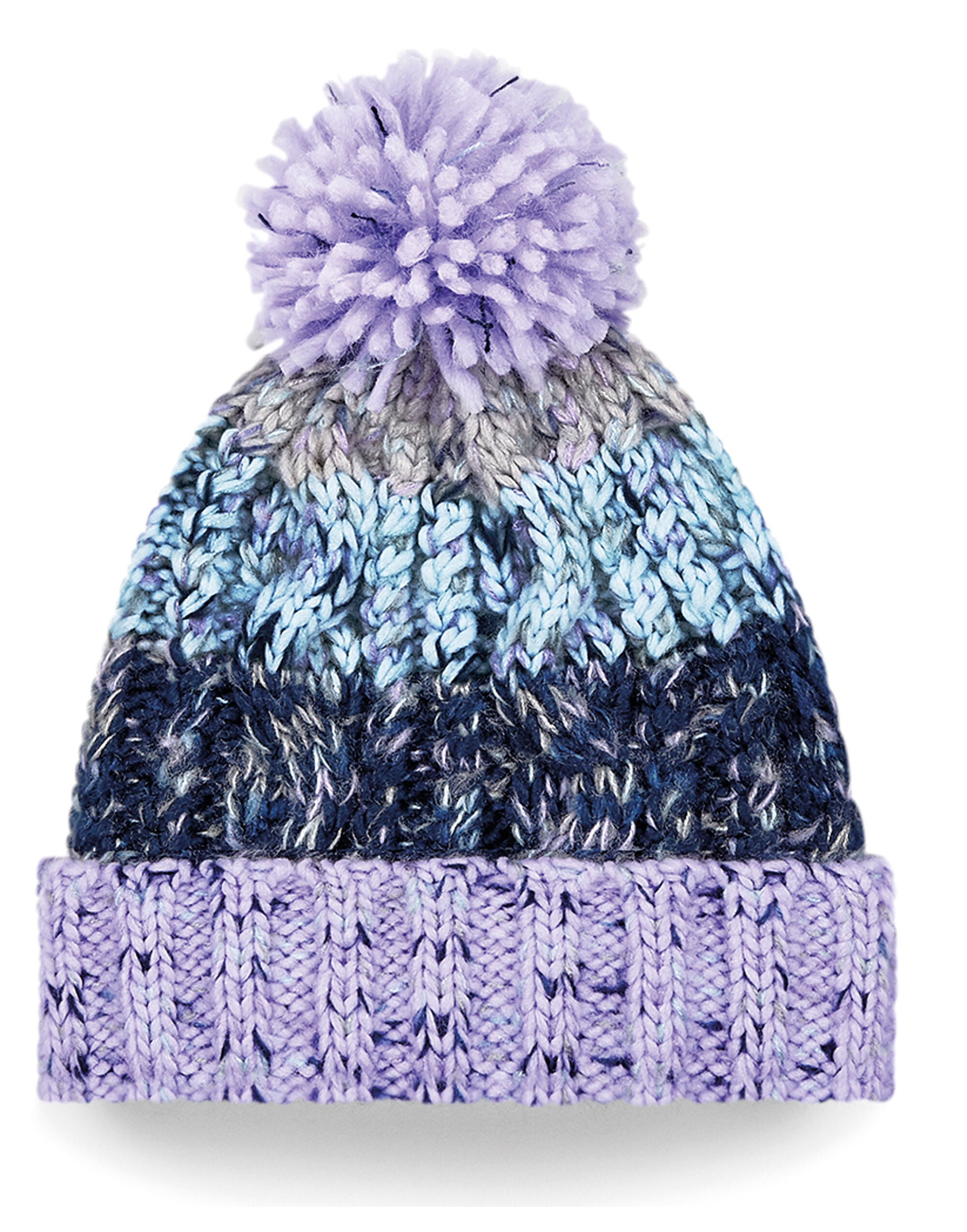 Beechfield  Junior Corkscrew Pom Beanie TearAway label for ease of rebranding (B486B)