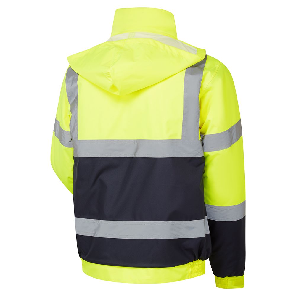 Stormway Mens Waterproof Two Tone Bomber Hi Vis Visibility Standard Safety Work Wear Jacket EN ISO 20471 Class 3