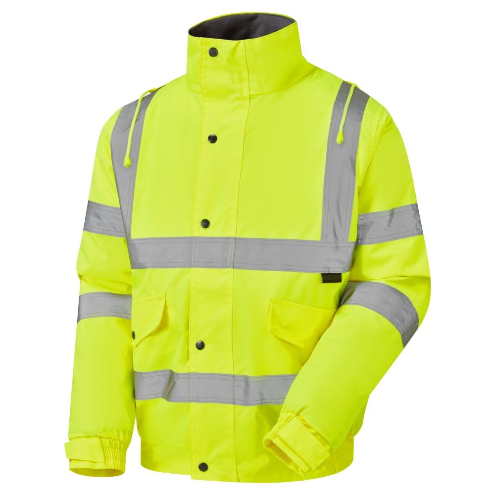 Stormway Mens Waterproof Two Tone Bomber Hi Vis Visibility Standard Safety Work Wear Jacket EN ISO 20471 Class 3