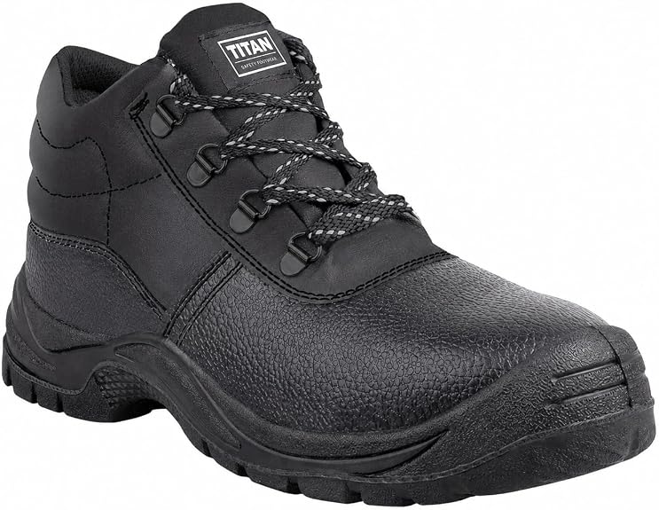 Argon S3 SR FO Safety Boots – Steel Toe Cap, Water Resistant Microfibre Work Boots – Black