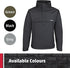 TuffStuff 296 - Sutherland Lined Windbreaker - Waterproof, Windproof & Breathable - Adjustable Hood & Reflective Details - with Fleece Lining & Taped Seams - Lightweight Mens Jacket