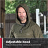 TuffStuff 296 - Sutherland Lined Windbreaker - Waterproof, Windproof & Breathable - Adjustable Hood & Reflective Details - with Fleece Lining & Taped Seams - Lightweight Mens Jacket