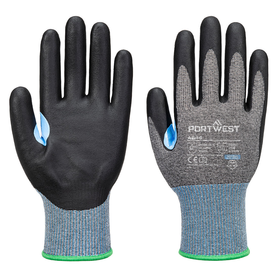CS Cut D15 Nitrile Glove - A644, Grey/Black