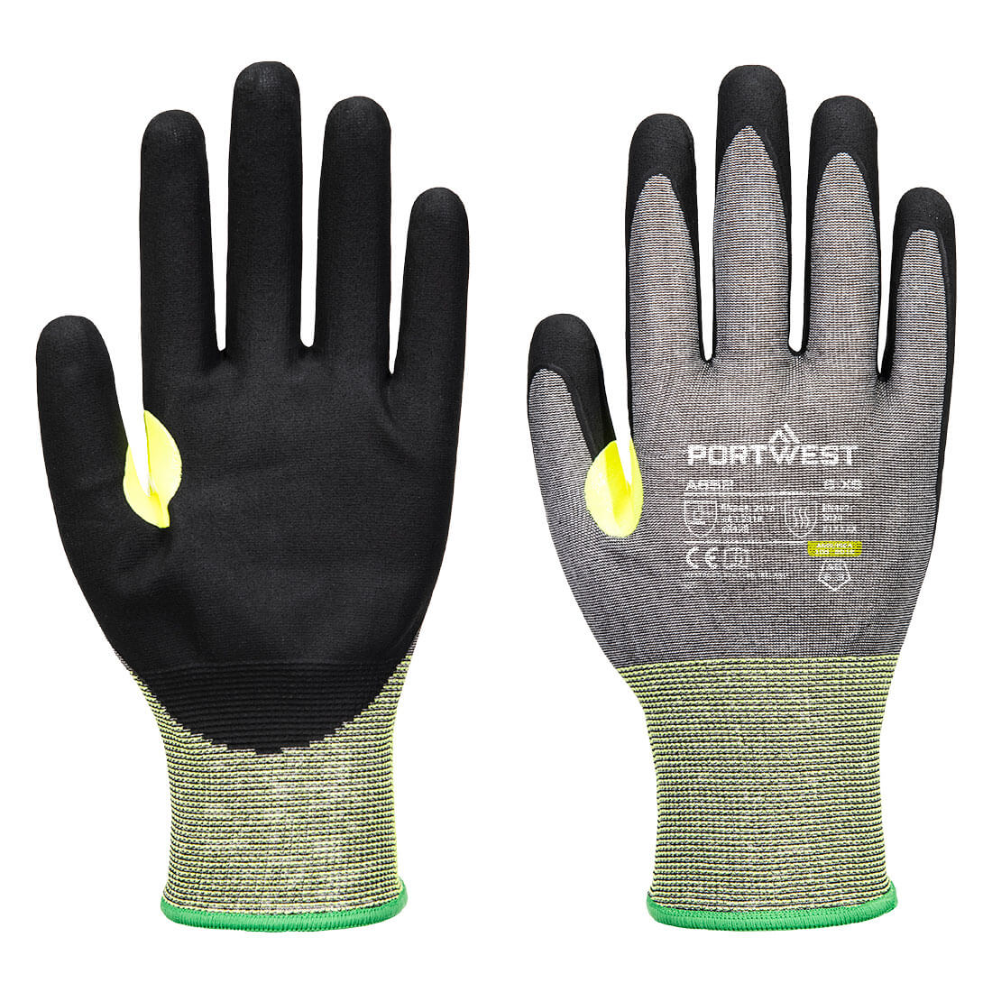 CS Cut E21 Nitrile Glove - A652,  Grey/Black