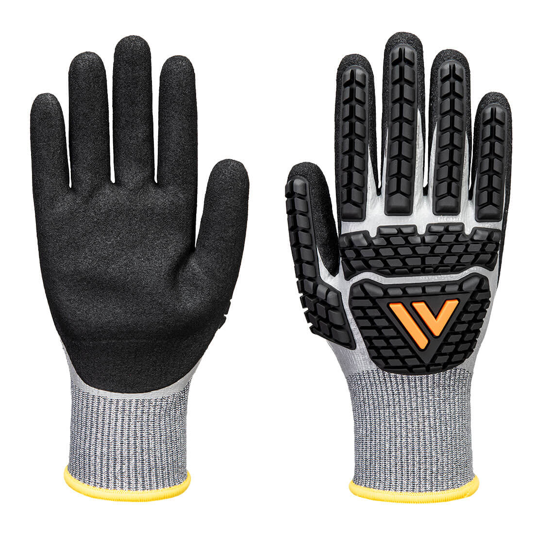 Impact F13 Nitrile Foam TPR Waterproof Glove - AP54, Grey/Black