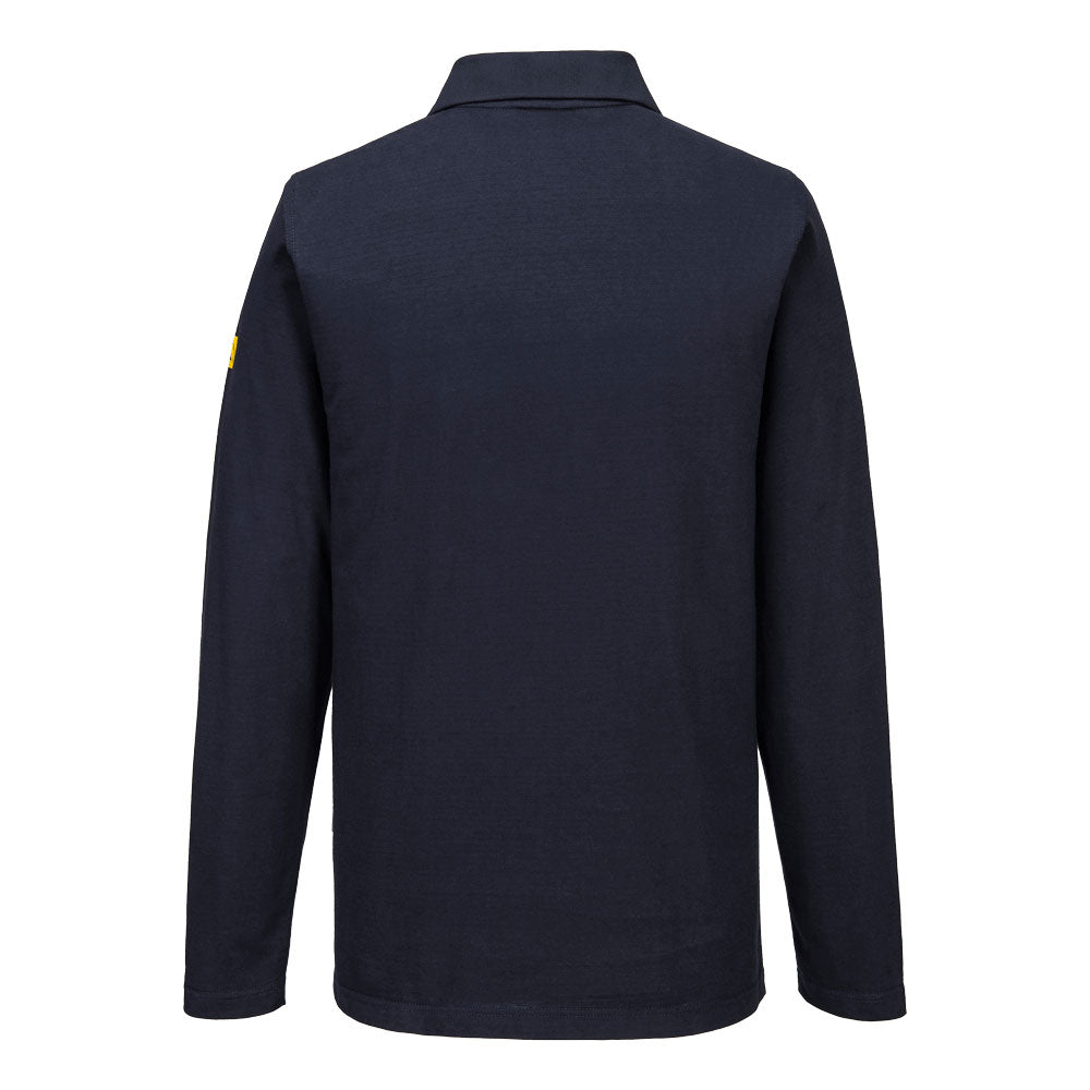 AS23 Anti-Static ESD Long Sleeve Polo Shirt – Lightweight,
