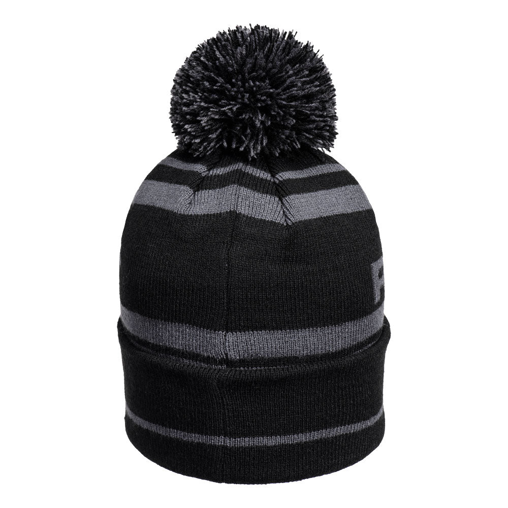 Portwest B036 Bobble Hat – Metal Grey | Warm Knit Beanie with Pom Pom