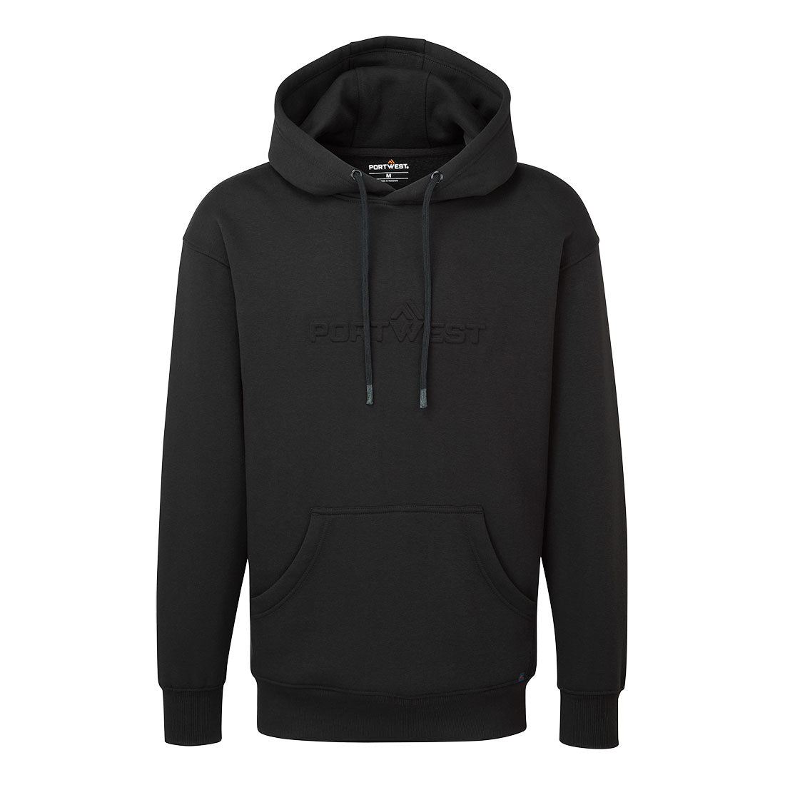 B331 - Portwest Embossed Hoodie Black, Navy
