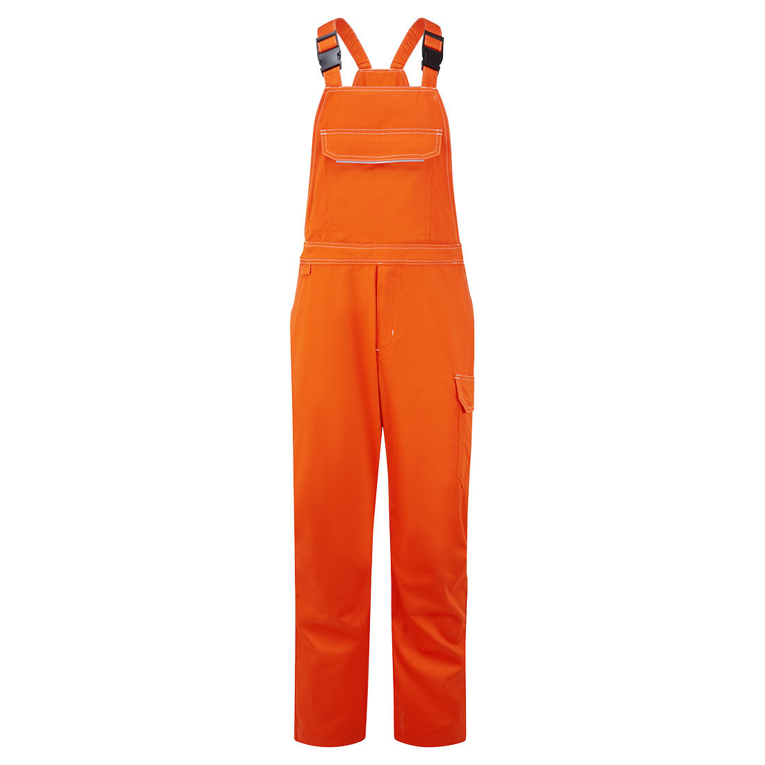 BZ444 - Bizweld Work FR Bib and Brace Navy, Orange