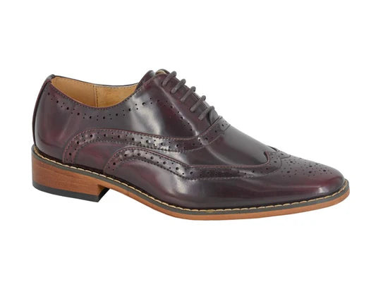 GOOR 5 Eye Wing Capped Brogue Oxford Shoe  (B 9556BD)