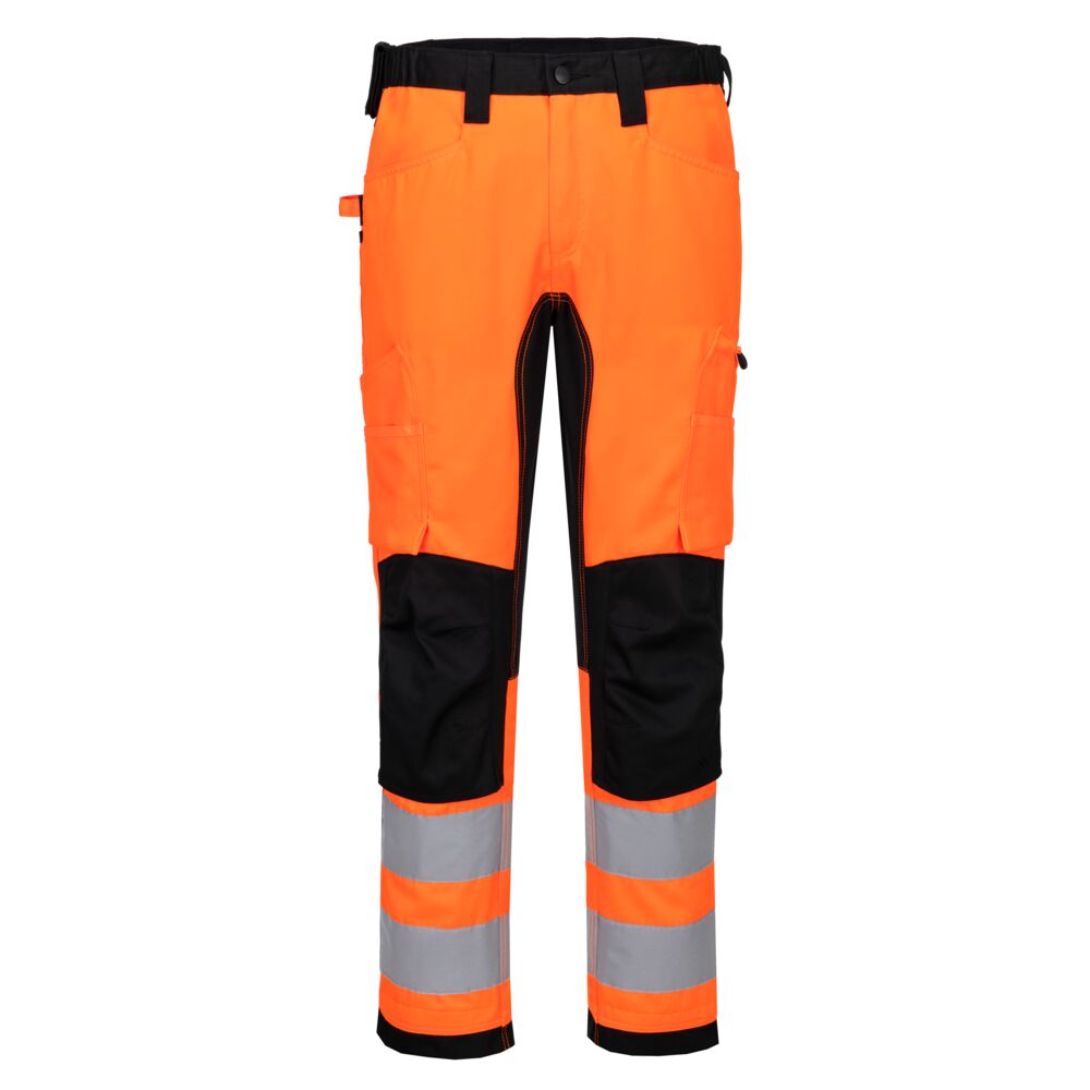 CD848 - WX2 ECO Hi-Vis Stretch Trade Trouser Orange/Black, Yellow/Black