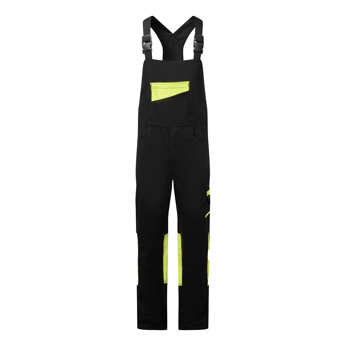 WX2 Eco Stretch Bib and Brace - CD850, Black, Black/Yellow, Navy, Quartz Blue, White