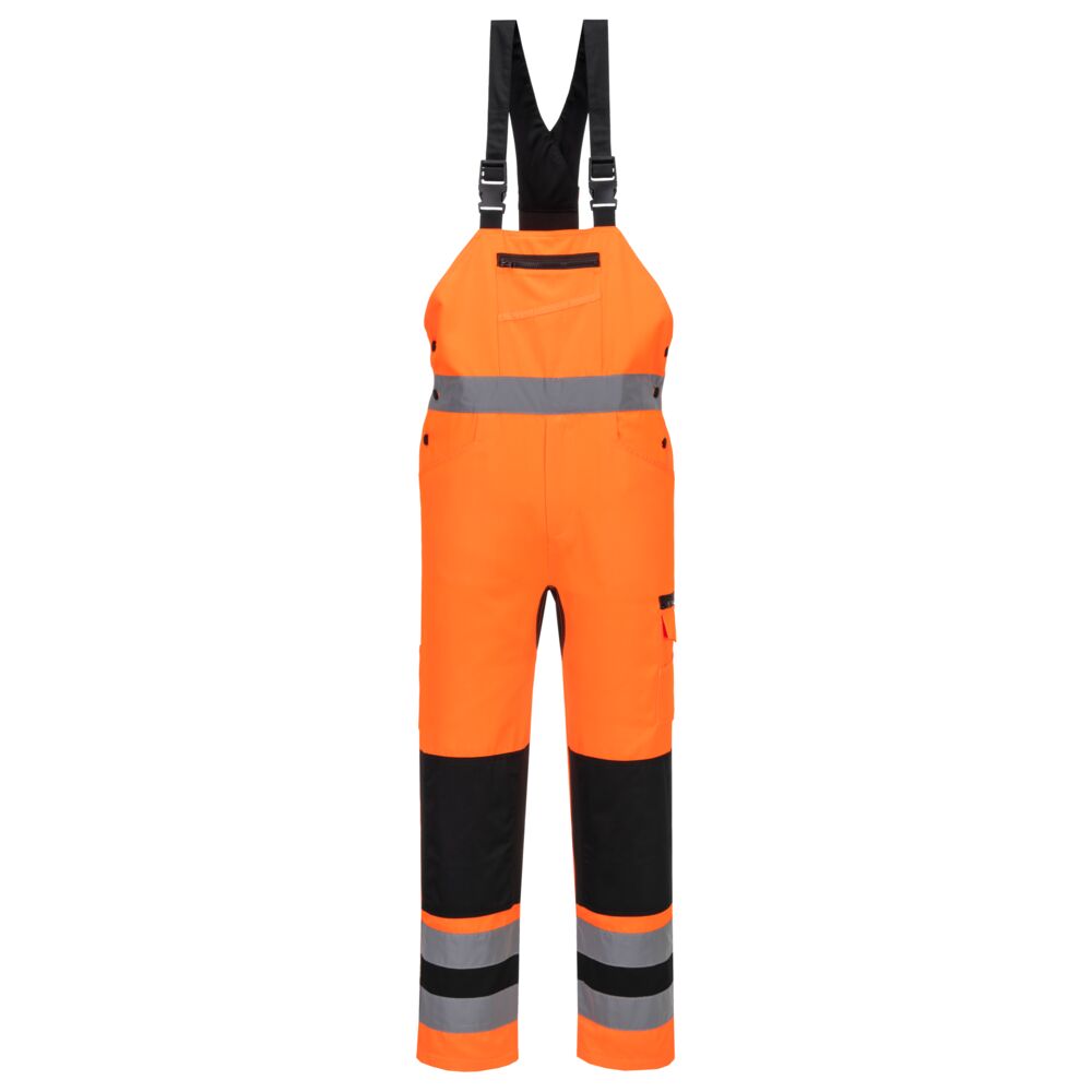 CD852 - WX2 Eco Hi-Vis Bib & Brace Orange/Black, Yellow/Black