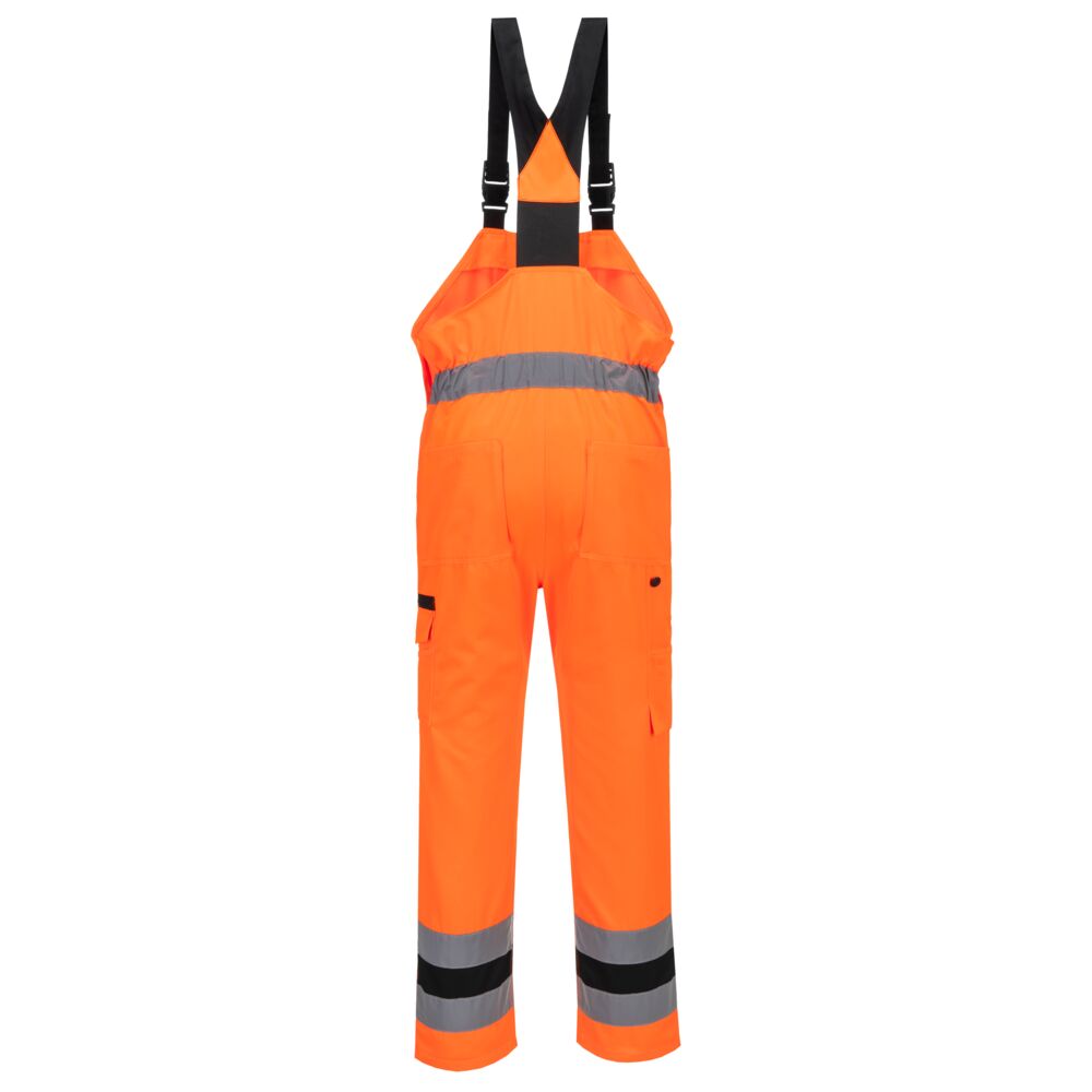 CD852 - WX2 Eco Hi-Vis Bib & Brace Orange/Black, Yellow/Black