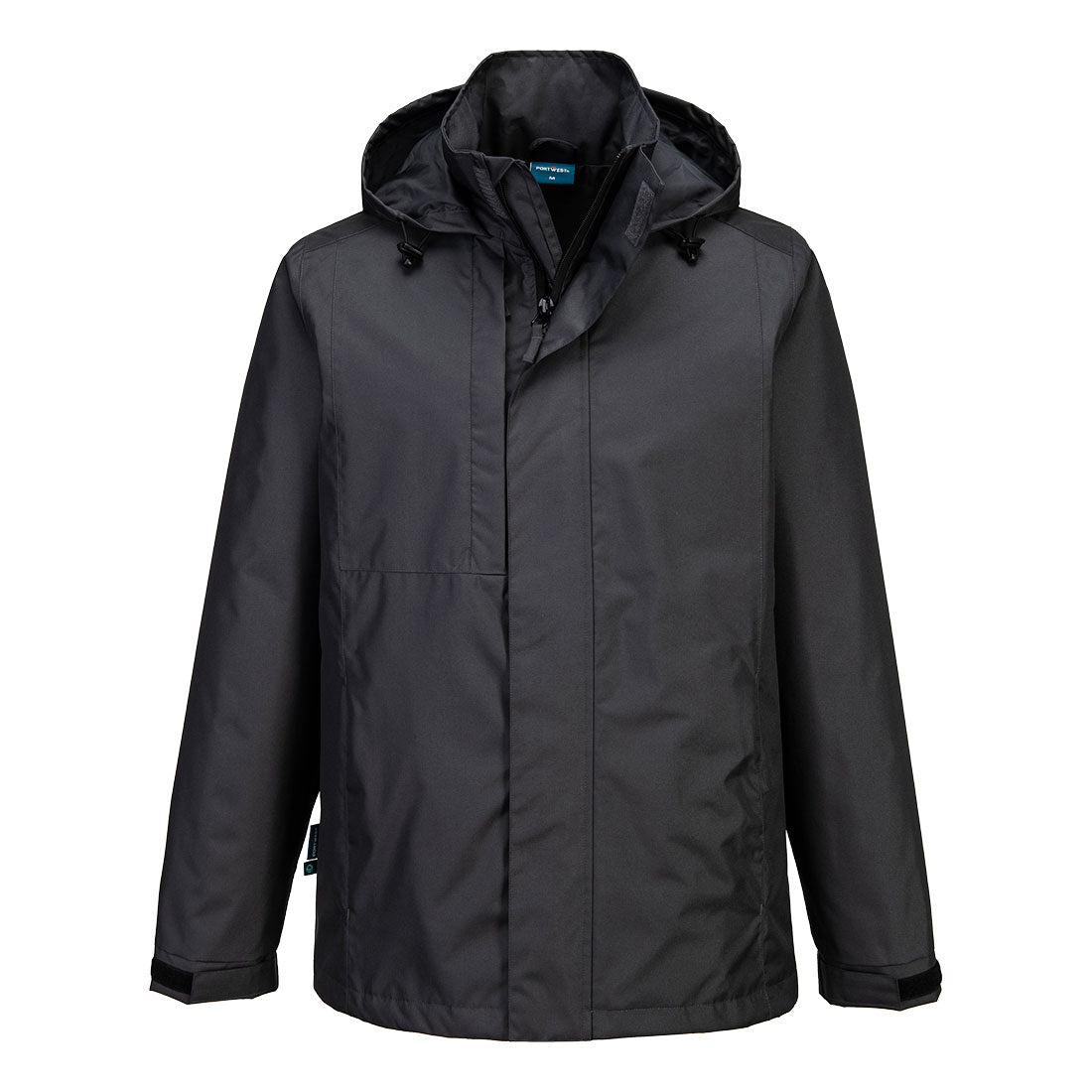 Eco Rain Jacket Black - Metal Grey - Navy CD867 - WX2