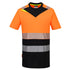 DX434 - DX4 Hi-Vis Class 1 T-Shirt S/S Orange/Black, Yellow/Black