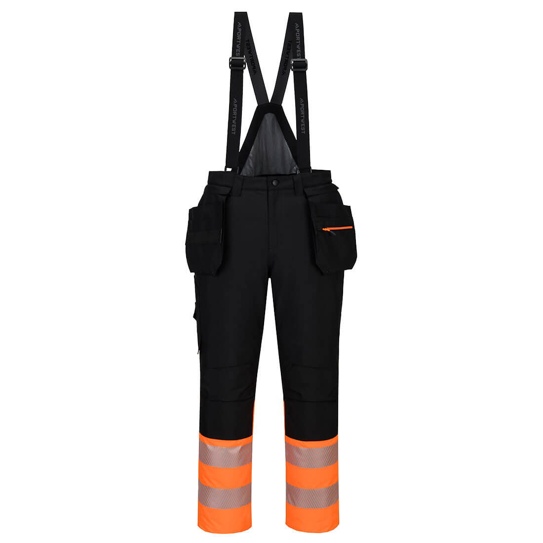 DX437 - DX4 Hi-Vis Class 1 Winter Bib and Brace Orange/Black, Yellow/Black